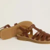 Sandalias Maxime Young en cuero marrón