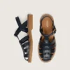 Sandalias Young Maxime de cuero azul marino
