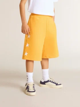 Shorts amarillos mostaza para niños