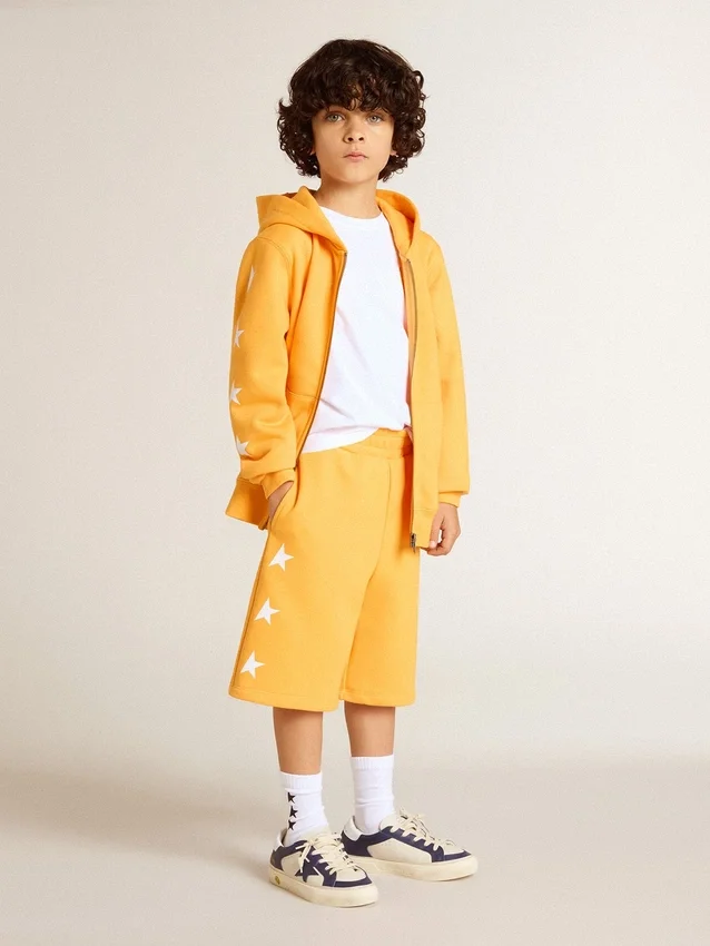 Shorts amarillos mostaza para niños