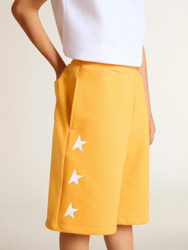 Shorts amarillos mostaza para niños