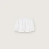 Shorts deportivos blancos de doble capa para mujer
