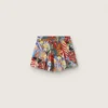 Shorts para niñas con estampado multicolor