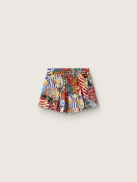Shorts para niñas con estampado multicolor