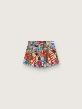 Shorts para niñas con estampado multicolor