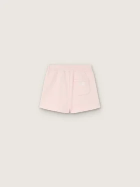 Shorts para niñas «Star» de algodón rosa con parche y logotipo