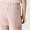 Shorts para niñas «Star» de algodón rosa con parche y logotipo
