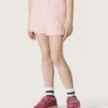 Shorts para niñas «Star» de algodón rosa con parche y logotipo