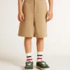 Shorts para niños de algodón beige