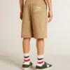 Shorts para niños de algodón beige