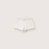 Shorts Star para mujer en felpa gris jaspeada