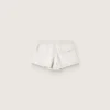 Shorts Star para mujer en felpa gris jaspeada