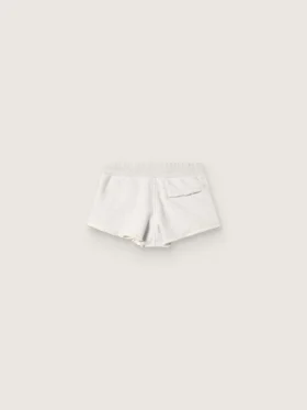 Shorts Star para mujer en felpa gris jaspeada
