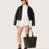 Shorts Star para mujer en felpa gris jaspeada