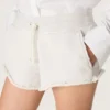Shorts Star para mujer en felpa gris jaspeada