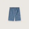 Shorts unisex Journey de cambray de algodón azul claro con logotipo bordado