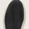 Slide para hombre de gamuza gris con estrella y detalle de nubuck marrón