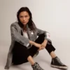 Slide para mujer negra con tachuelas