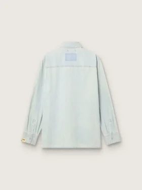 Sobrecamiseta para hombre en denim azul claro