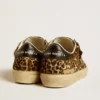 Soul Star en piel de potro con estampado de leopardo, con lengüeta del talón e inserciones de cuero napa negro