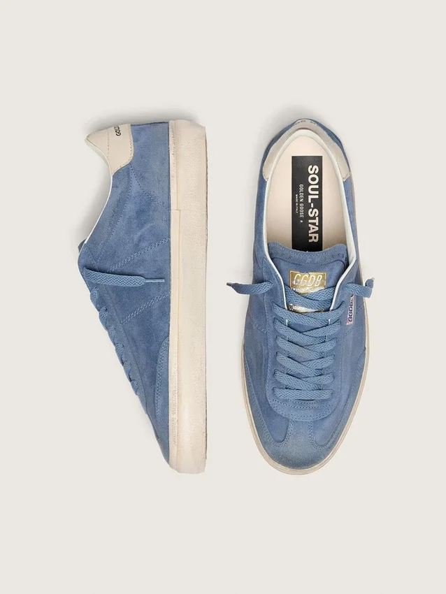Soul Star para hombre en gamuza azul denim