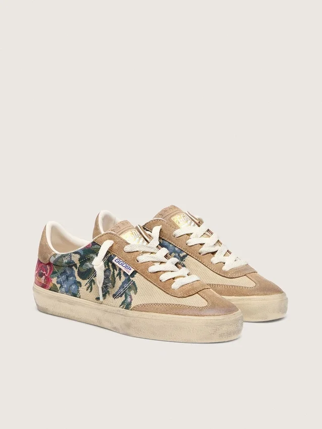 Soul Star para mujer en lona y gamuza con estampado colorido