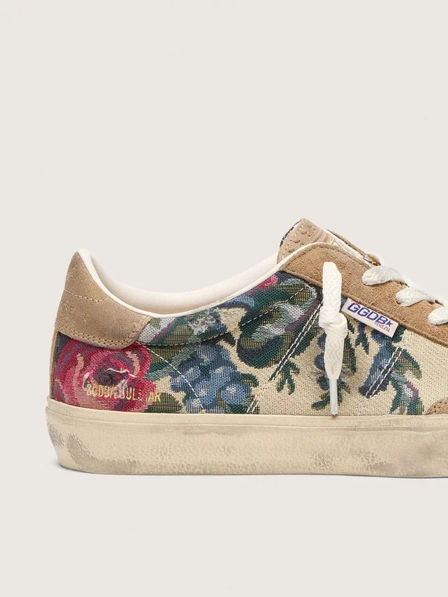 Soul Star para mujer en lona y gamuza con estampado colorido