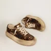 Zapatos Space-Star para mujer en piel de potro con estampado animal y forro de piel de oveja