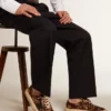 Space-Star para hombre en piel de potro con estampado animal y forro de piel de oveja