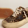 Zapatos Space-Star para mujer en piel de potro con estampado animal y forro de piel de oveja