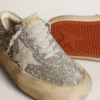Space-Star para mujer en brillo plateado con estrella gris hielo