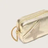 Star Bag en cuero color platino con estrella de Swarovski