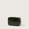 Star Bag Mini de cuero negro con estrella tono sobre tono