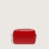 Star Bag Mini para mujer en cuero pintado de rojo con estrella tono sobre tono