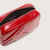Star Bag Mini para mujer en cuero pintado de rojo con estrella tono sobre tono