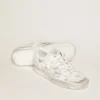 Zapatillas Stardan de cuero blanco con acabado desgastado