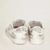 Zapatillas Stardan de cuero blanco con acabado desgastado