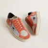 Stardan LTD en gamuza y malla color coral con estrella de cuero negro