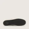 Stardan LTD para hombre en cuero blanco y verde oliva con malla negra y estrella de cuero amarilla