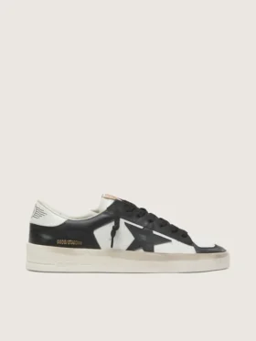 Stardan para hombre en cuero blanco y negro
