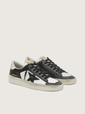 Stardan para hombre en cuero blanco y negro