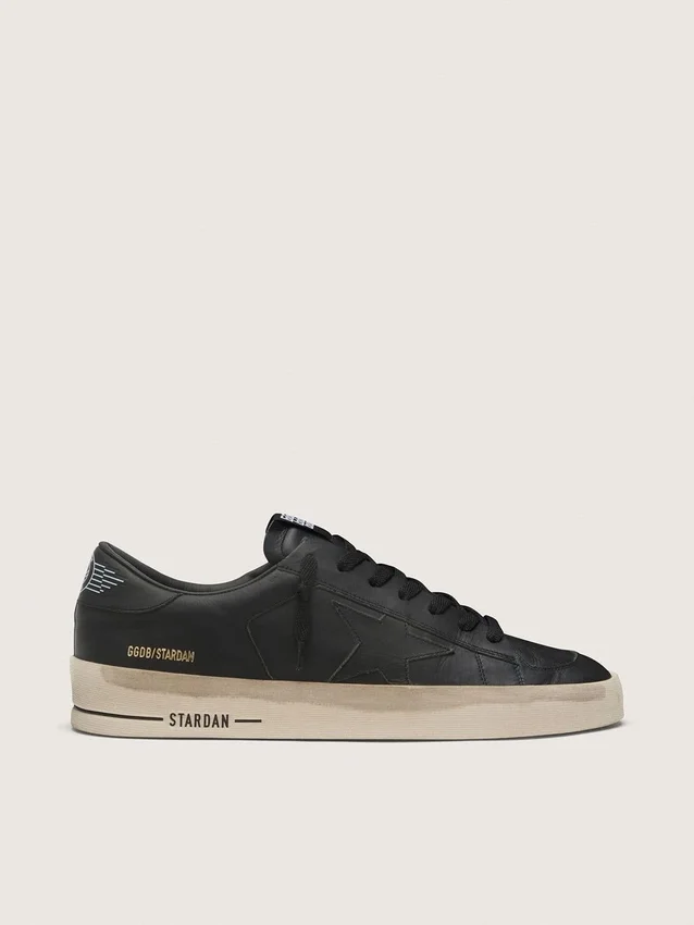 Stardan para hombre en cuero totalmente negro