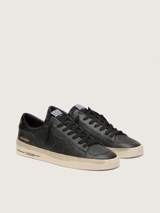 Stardan para hombre en cuero totalmente negro