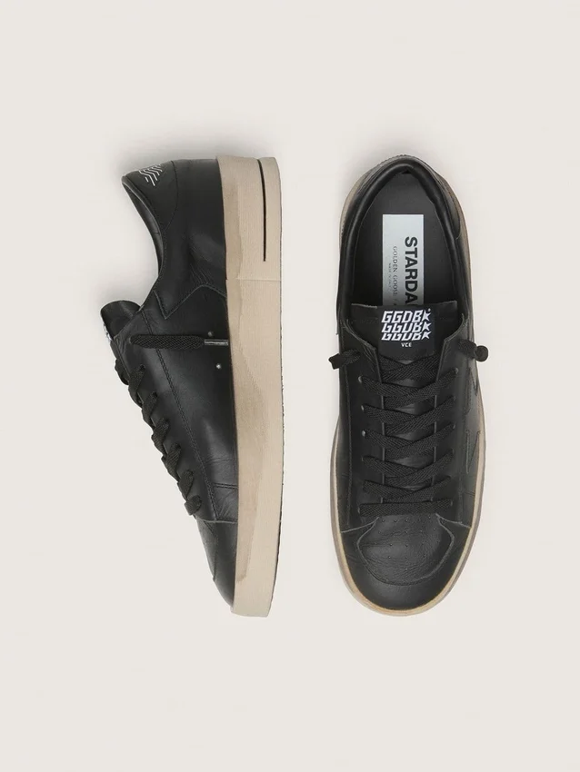 Stardan para hombre en cuero totalmente negro