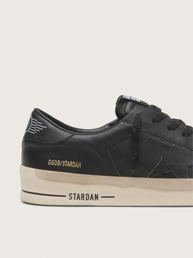 Stardan para hombre en cuero totalmente negro