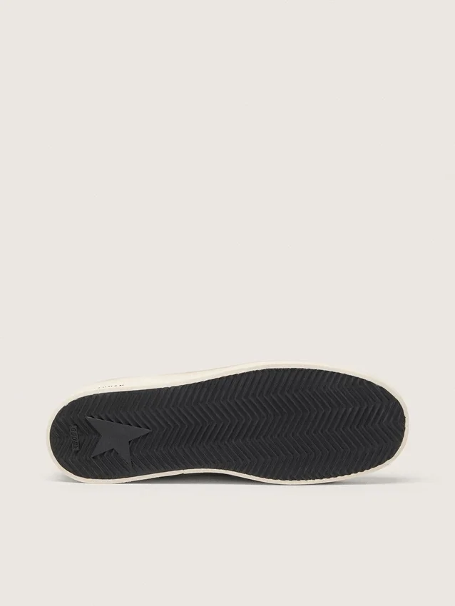 Stardan para hombre en gamuza azul polvo con estrella de cuero verde y lengüeta en el talón