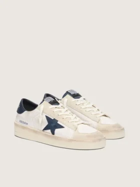 Stardan para hombre en gamuza beige con estrella azul