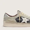 Stardan para hombre en gamuza y cuero con estrella de cuero y lengüeta metálica en el talón
