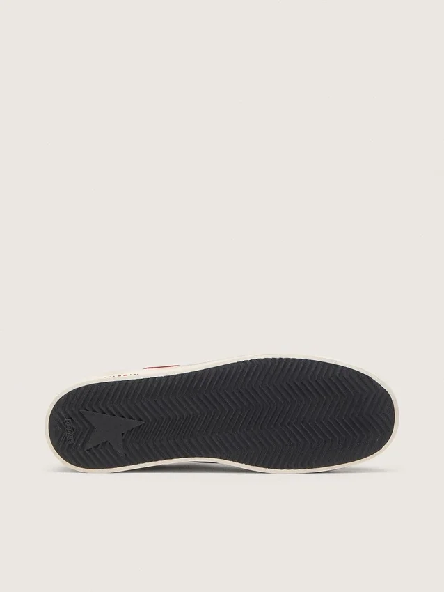 Stardan para hombre en malla y nubuck con estrella de napa y lengüeta de cuero en el talón
