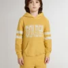 Sudadera amarilla para niños con estampado vintage